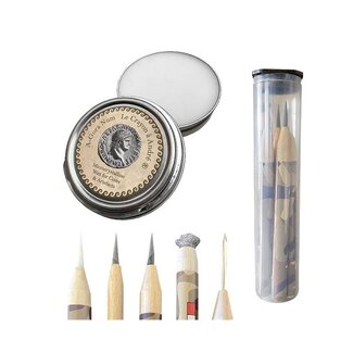 Le Crayon à André Set von 5 Crayon-Bleistiften + WAX 50 ml