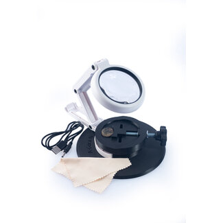 Detect Metaaldetectors Detect magnifying glass with stand