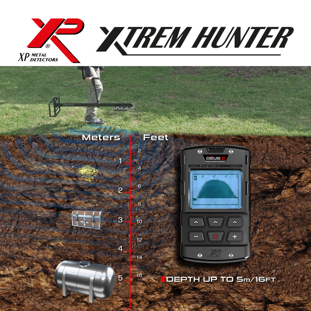 XP Metaaldetectors  XP Xtrem Hunter Deep Seeking Metal Detector