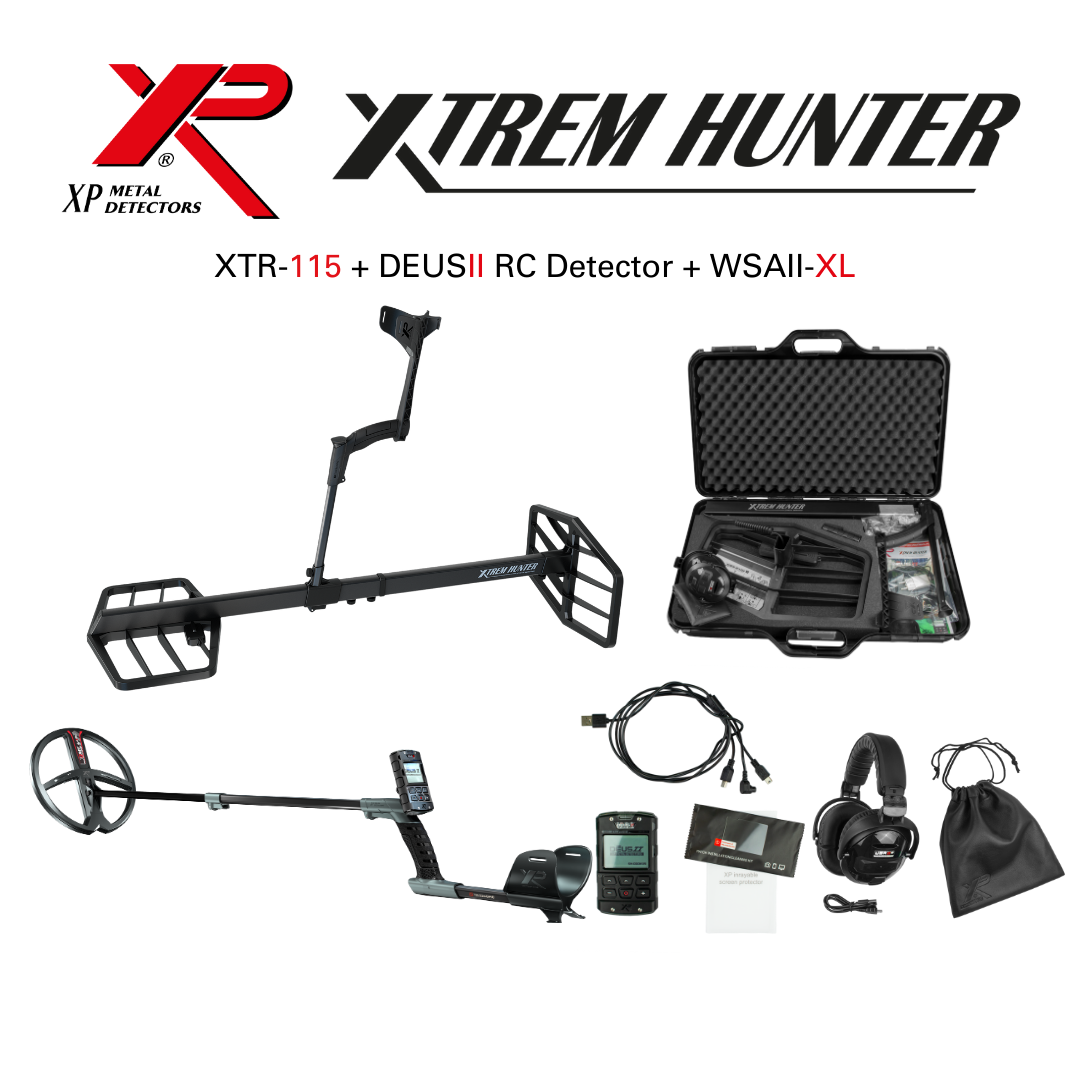 XP Deus 2 28 FMF RC WSA XL + XTREM HUNTER Detect Metal Detectors
