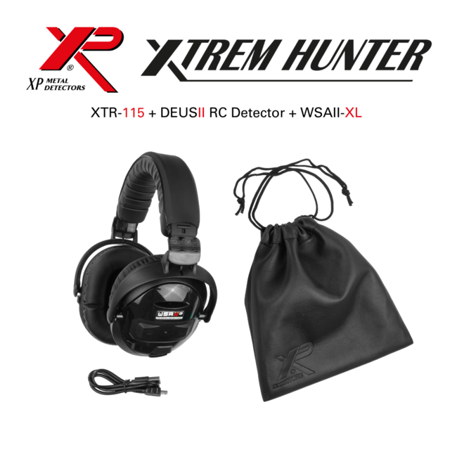 XP Metaaldetectors XP Deus 2 34x28 FMF RC  WSA2 XL + XTREM HUNTER
