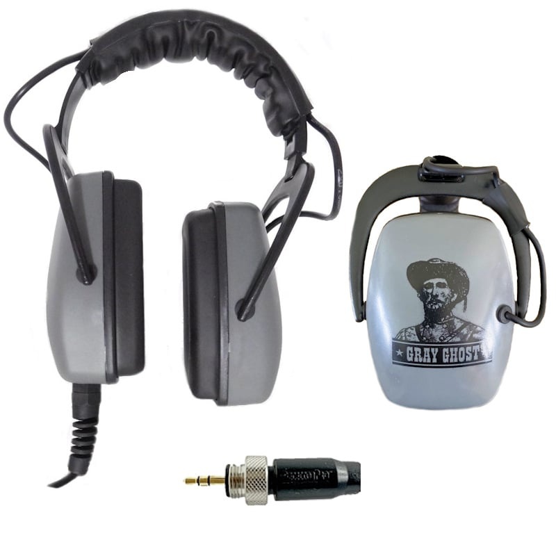 Gray Ghost Gray Ghost waterproof headphones Minelab Equinox and Manticore.