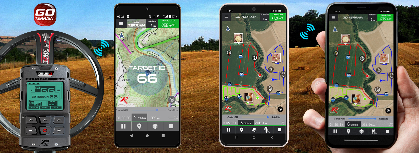 Neu! Die Go Terrain App von XP Metalldetektoren