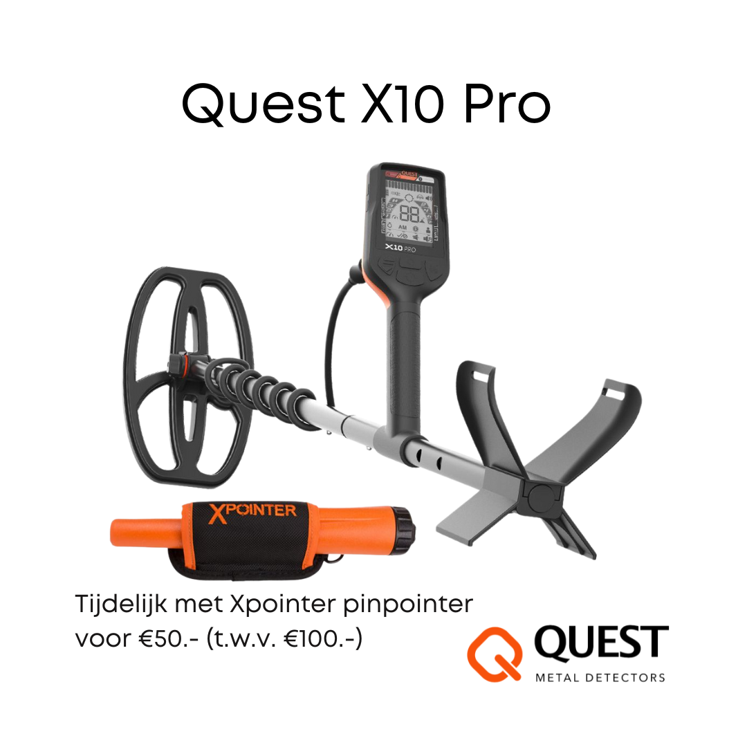 Quest Quest X10 Pro waterdichte metaaldetector