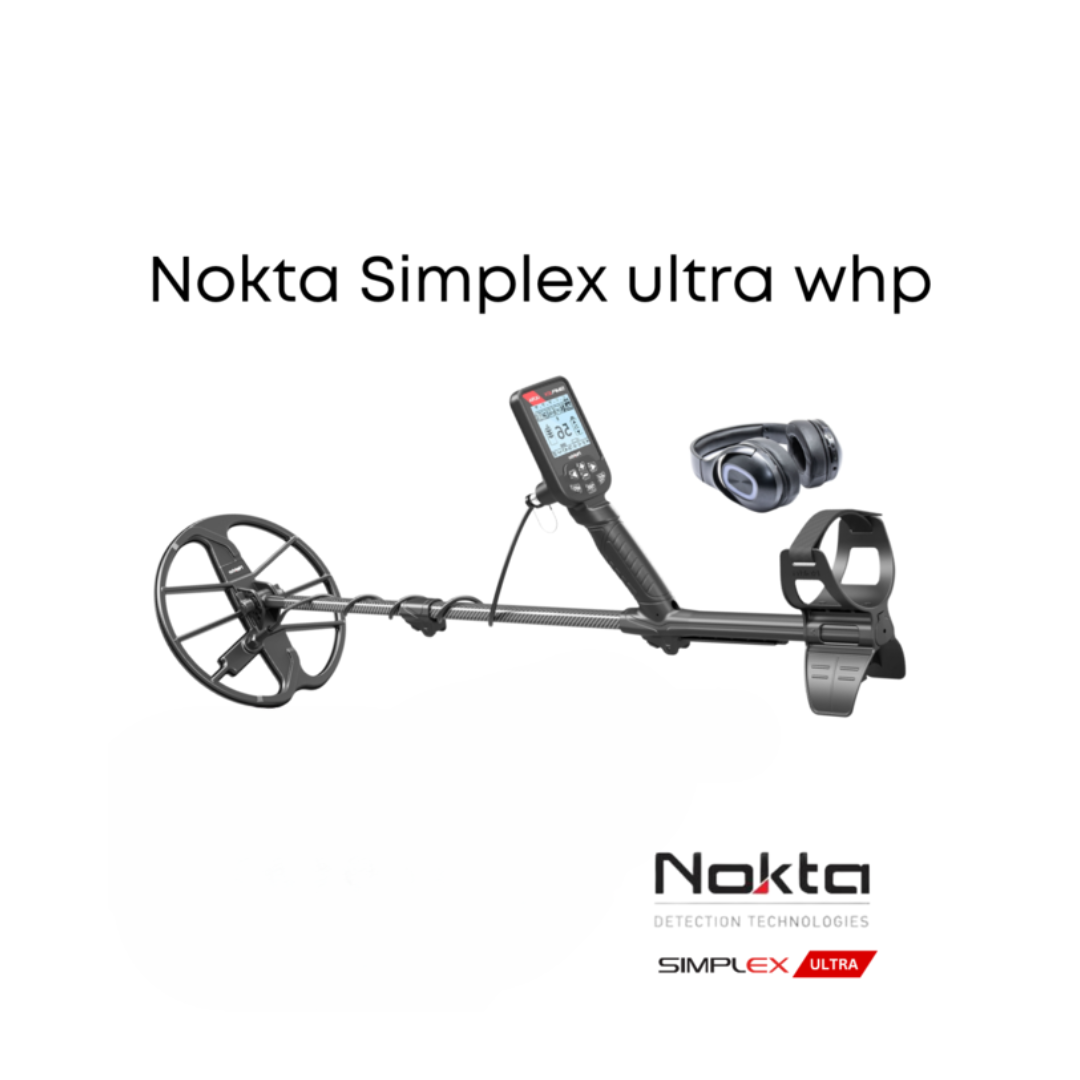 Nokta Nokta Simplex Ultra Metal Detector with Bluetooth headphones