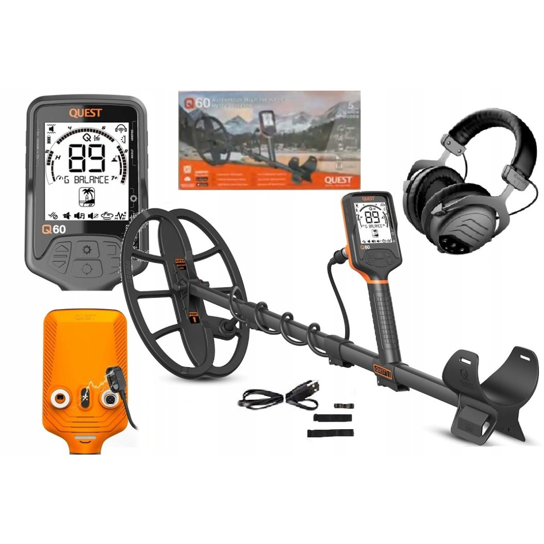 Quest Quest Q60 Metal Detector  + WHP