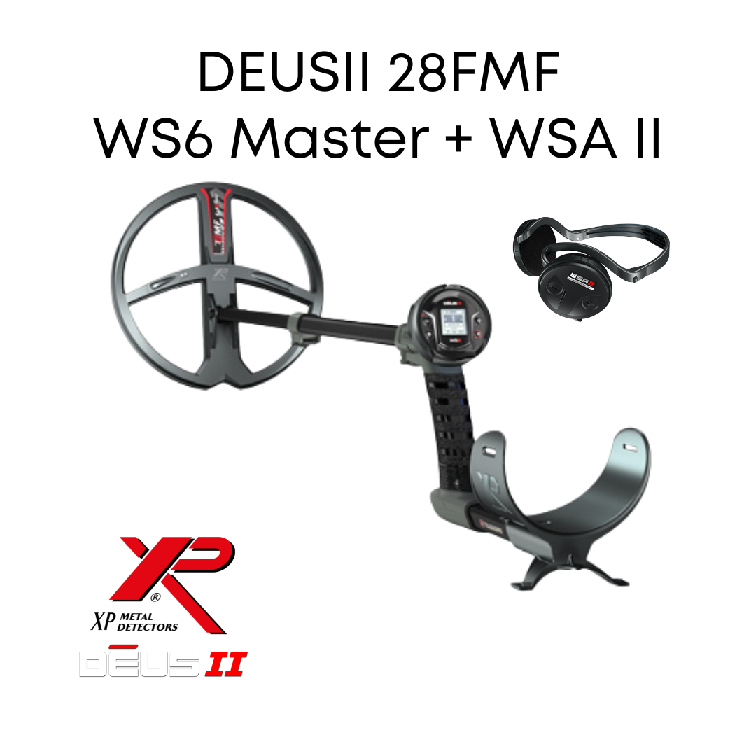 XP Metaaldetectors XP Deus 2 28FMF WS6 Master met WSA2 koptelefoon