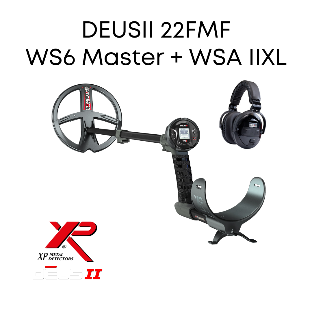 XP Metaaldetectors XP Deus 2 22 FMF WS6 Master met WSA2 XL koptelefoon