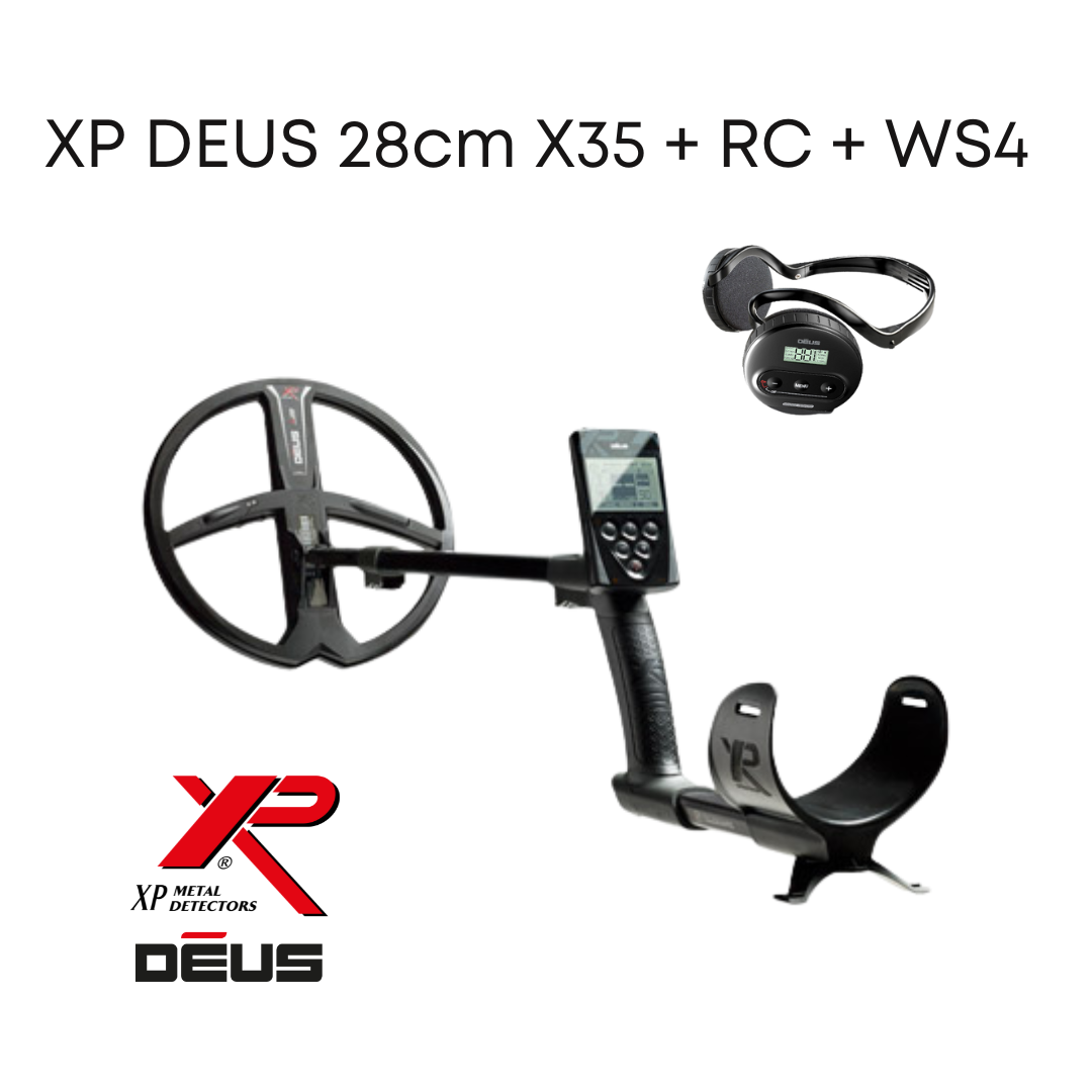 XP Metaaldetectors XP Deus 28 X35 RC mitt WS4