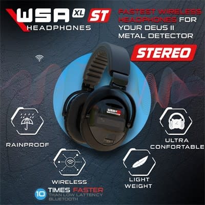 XP Metaaldetectors XP WSA XL ST over-ear headphones for Deus 2 and ICON