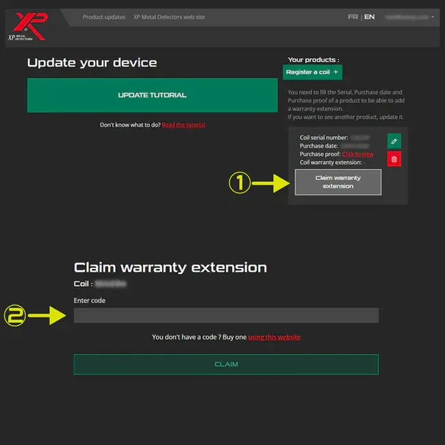 Warranty Extension - 5 Additional Years for XP FMF Search Coils