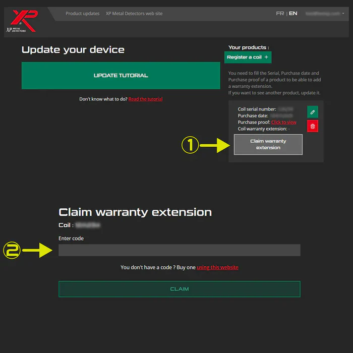 Garantieverlenging – 5 extra jaren voor de XP DEUS II metaaldetector