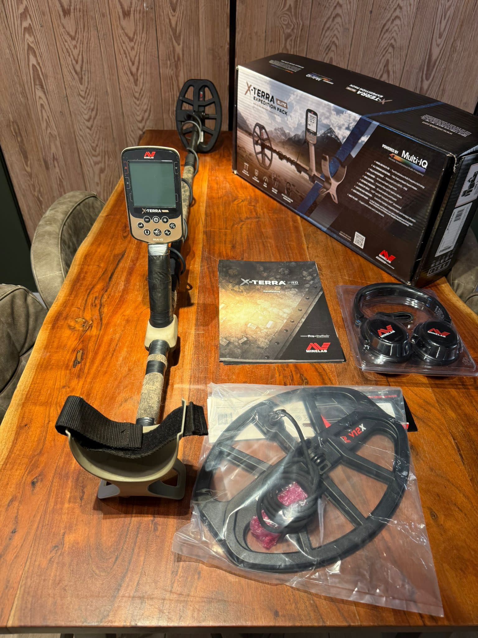 Gebruikte Metaaldetectors Occ 8: Minelab X Terra Elite expedition pack
