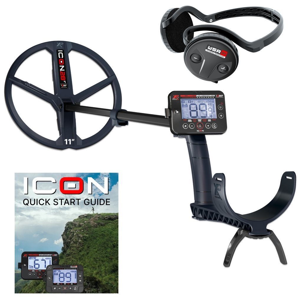 XP ICON metaaldetector met WSA ST hoofdtelefoon – draadloos, lichtgewicht & waterdicht tot 5 meter