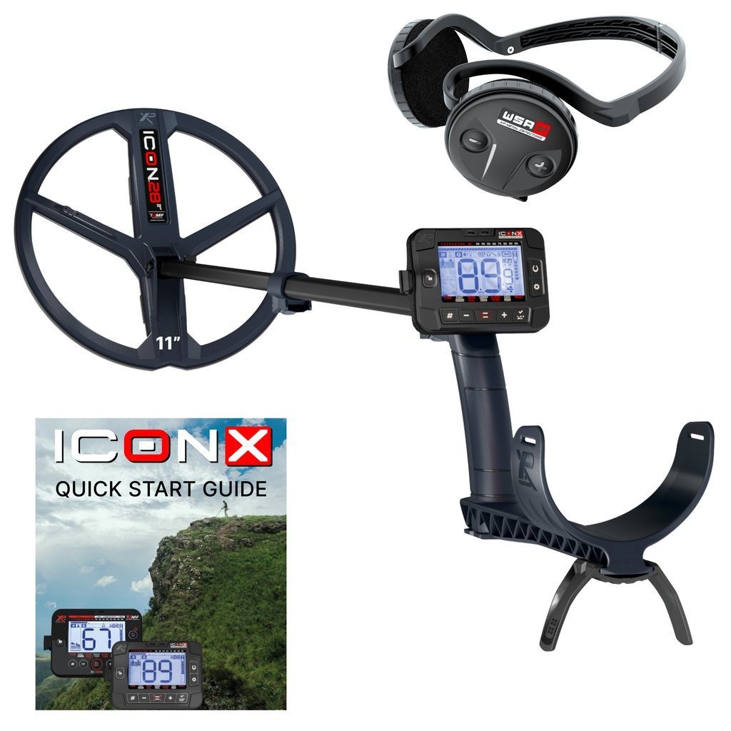XP Metaaldetectors XP ICON X metal detector with WSA ST headphones – complete, wireless & waterproof up to 5 meters