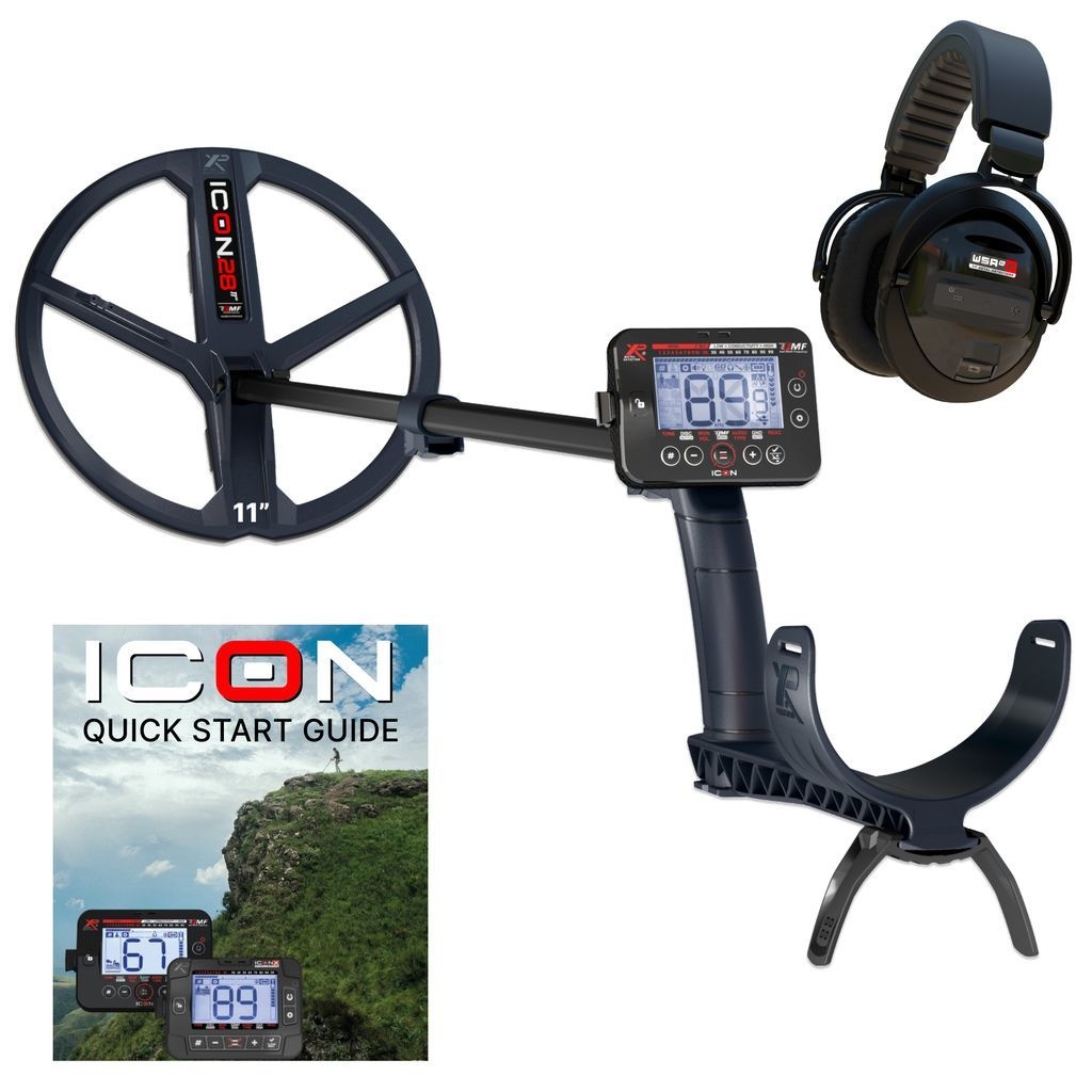 XP Metaaldetectors XP ICON metal detector with WSA XL ST headphones – over-ear, wireless & waterproof up to 5 meters