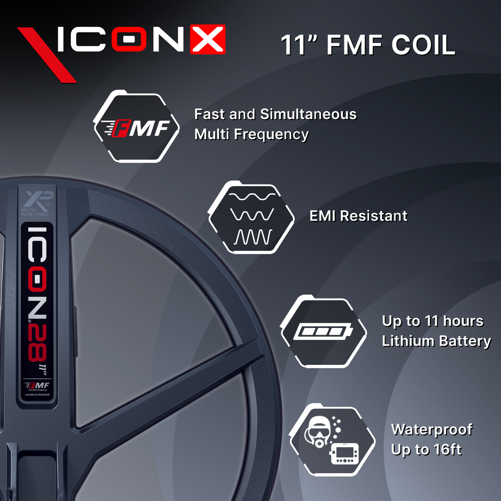 XP Metaaldetectors XP ICON X met WSA ST Hoofdtelefoon