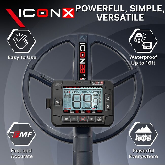 XP Metaaldetectors XP ICON X metaaldetector met WSA XL ST hoofdtelefoon – over-ear, draadloos & waterdicht tot 5 meter