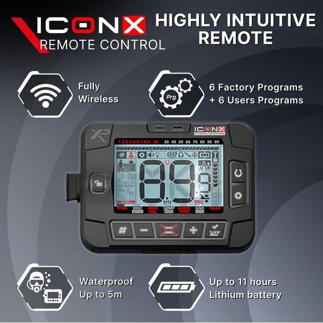 XP Metaaldetectors XP ICON X Remote Control – advanced control unit for maximum performance