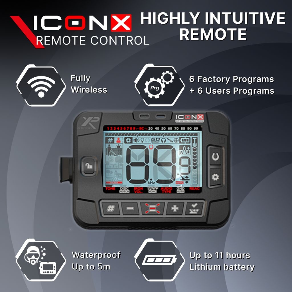 XP Metaaldetectors XP ICON X Remote Control – advanced control unit for maximum performance