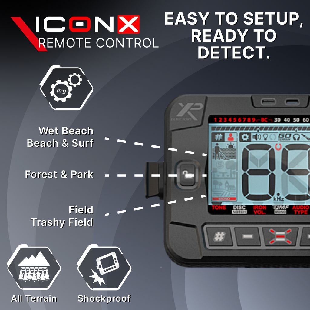 XP Metaaldetectors XP ICON X Remote Control – advanced control unit for maximum performance