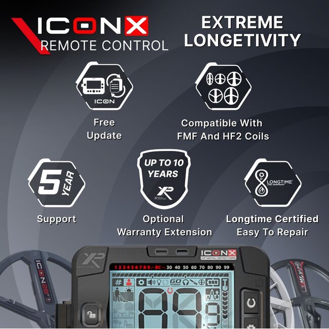 XP Metaaldetectors XP ICON X Remote Control – geavanceerde afstandsbediening voor maximale controle