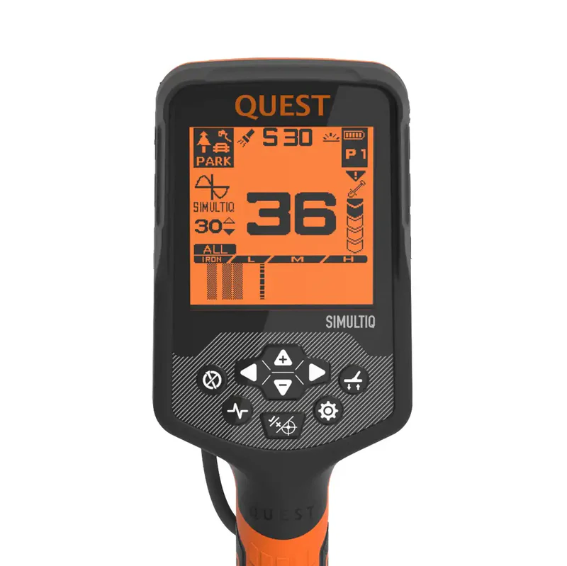 Quest Quest S30 Multifrequency Metal Detector for Land, Beach and Water
