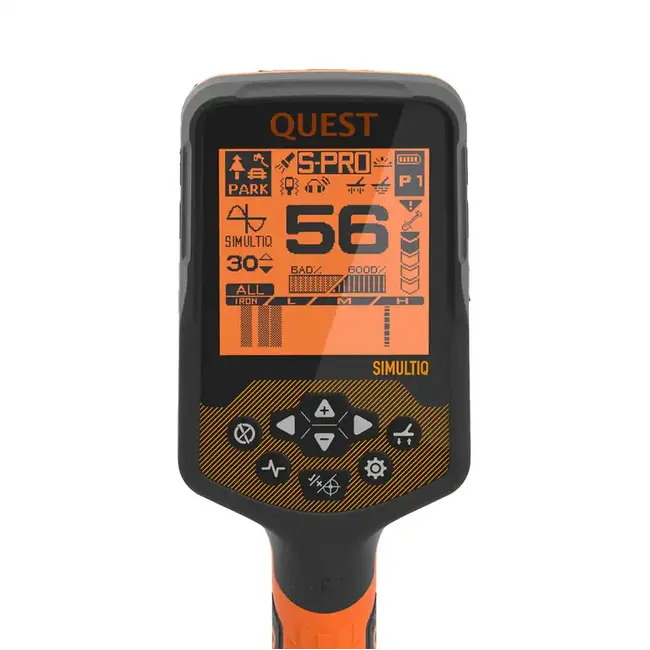 Quest Quest S PRO Multifrequenz-Metalldetektor mit kabellosem Kopfhörer