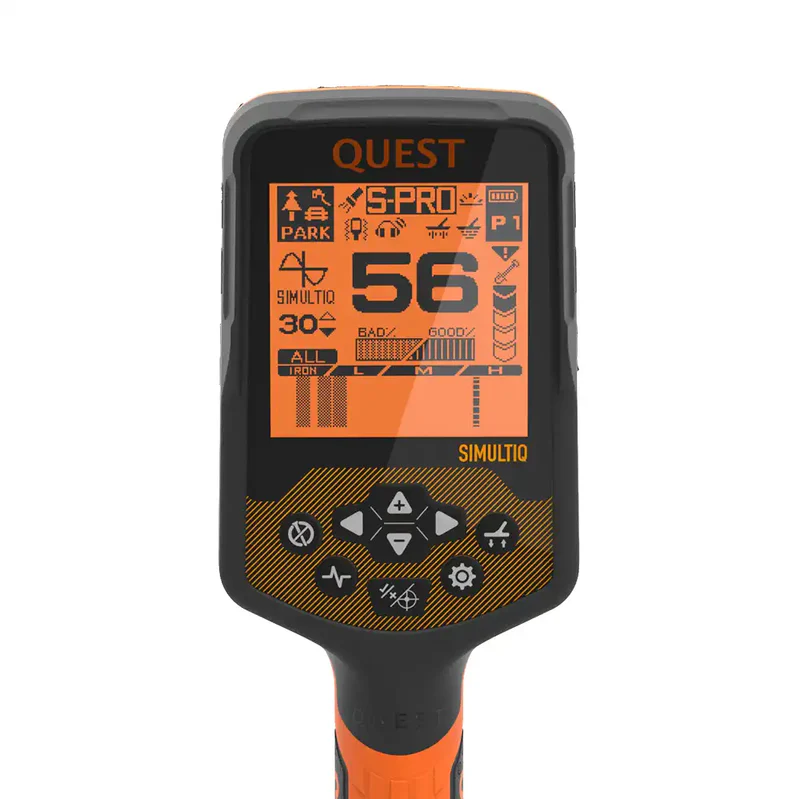 Quest Quest S PRO Multifrequenz-Metalldetektor mit kabellosem Kopfhörer