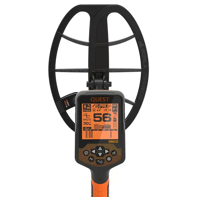 Quest Quest S PRO Multifrequency Metal Detector with Wireless Headphones