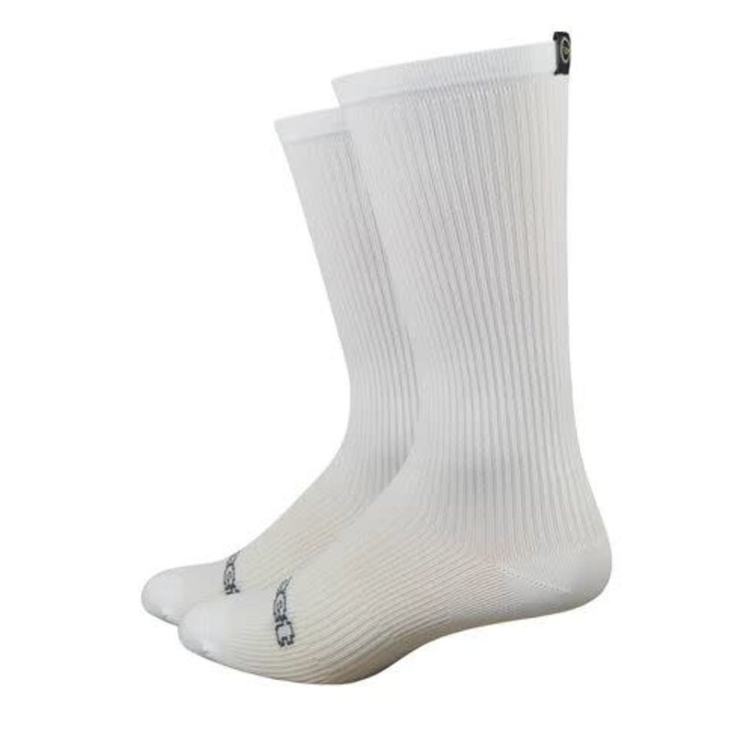 DeFeet Evo Disruptor Socks - 6 inch, White, Large