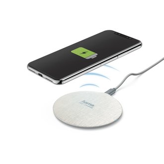 HAMA HAMA Draadloze oplader, Crème wit, 10W HAMA HAMA Draadloze oplader, Crème wit, 10W