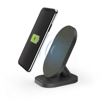 HAMA HAMA Draadloze oplader staand, Zwart, 10W