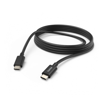 HAMA HAMA Snellaad-/ gegevenskabel, USB-C - USB-C, 3m, Zwart