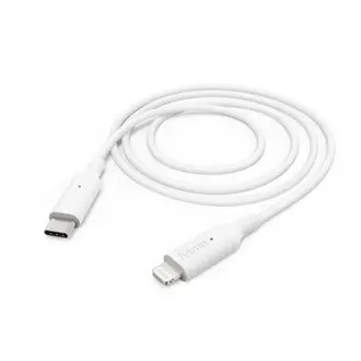 HAMA HAMA Oplaad-/gegevenskabel, USB-C - Lightning, 1m, Wit HAMA HAMA Oplaad-/gegevenskabel, USB-C - Lightning, 1m, Wit