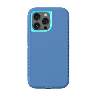 NovaNL NovaNL iPhone 15 Pro hoes  (Rugged Guard) Blauw 5.0
