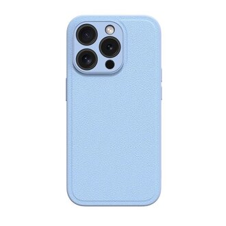 NovaNL NovaNL iPhone 15  Pro Max hoes  (Sleek PU Leather) Blauw 5.0
