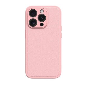 NovaNL NovaNL iPhone 15 Pro Max hoes (Sleek PU Leather) Roze 5.0