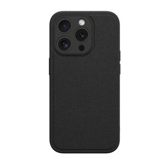 NovaNL NovaNL iPhone 15 Pro Max hoes (Sleek PU Leather) Zwart 5.0