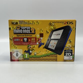 Nintendo 2DS Black + Blue New Super Mario Bros. 2 - Compleet in Doos