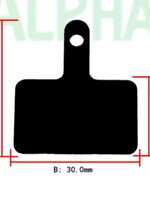 Alpha Cycling MTB brake pads voor Shimano remmen, resin