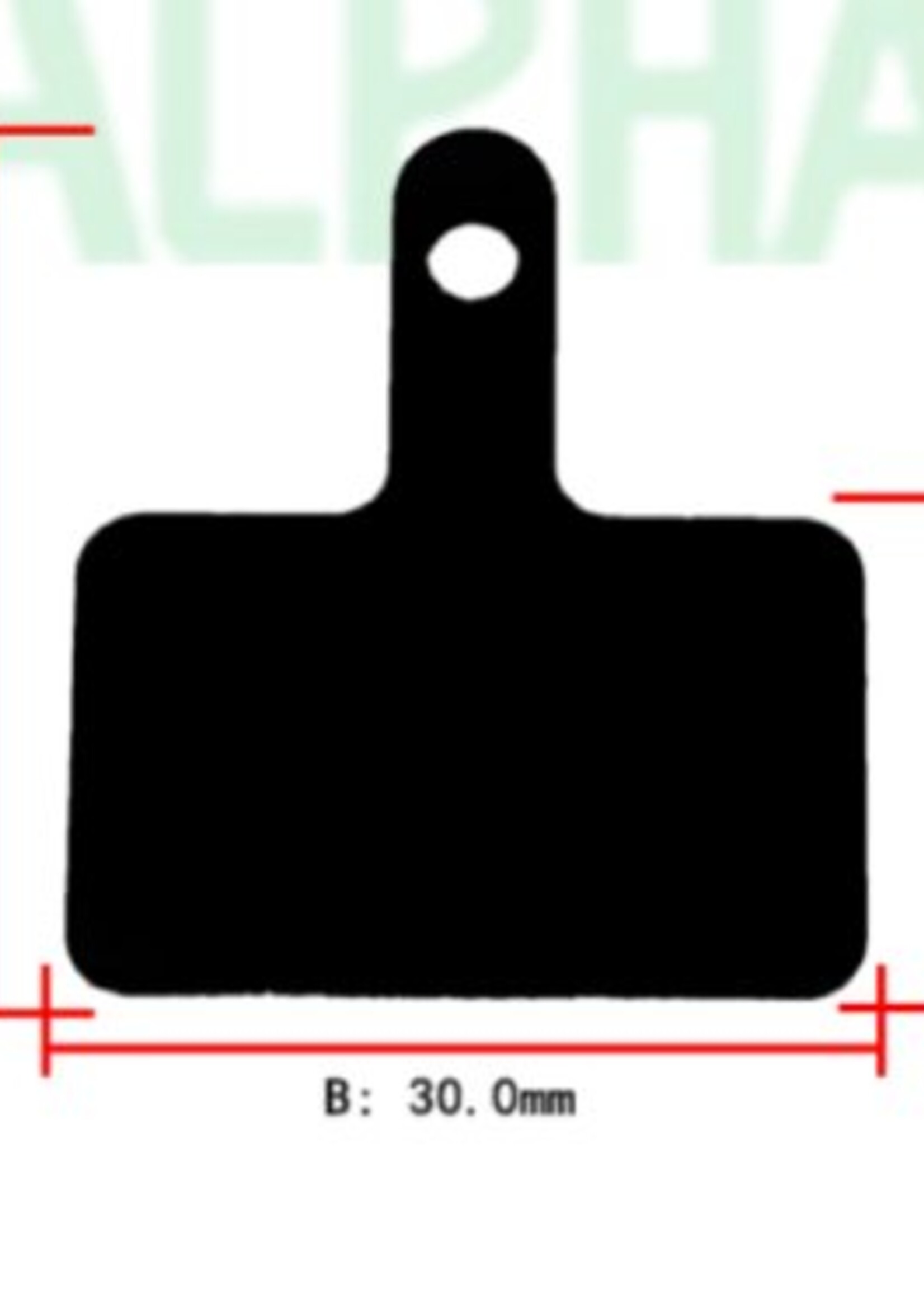 Alpha Cycling MTB brake pads voor Shimano remmen, resin