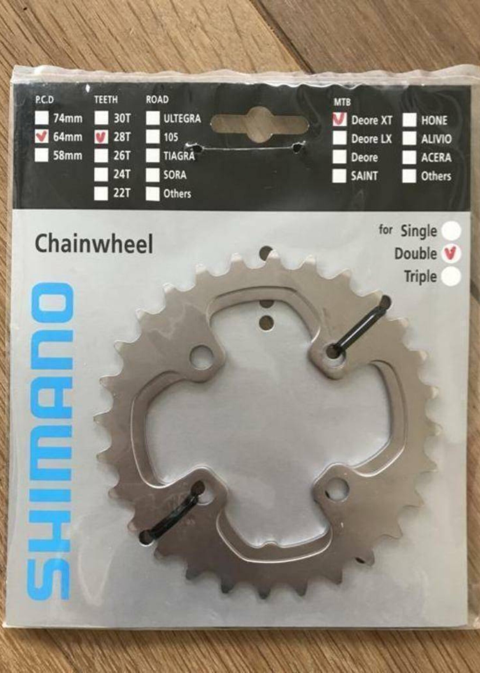 Shimano Shimano Deore XT FC-M785 kettingblad 28T 64 mm 10 speed