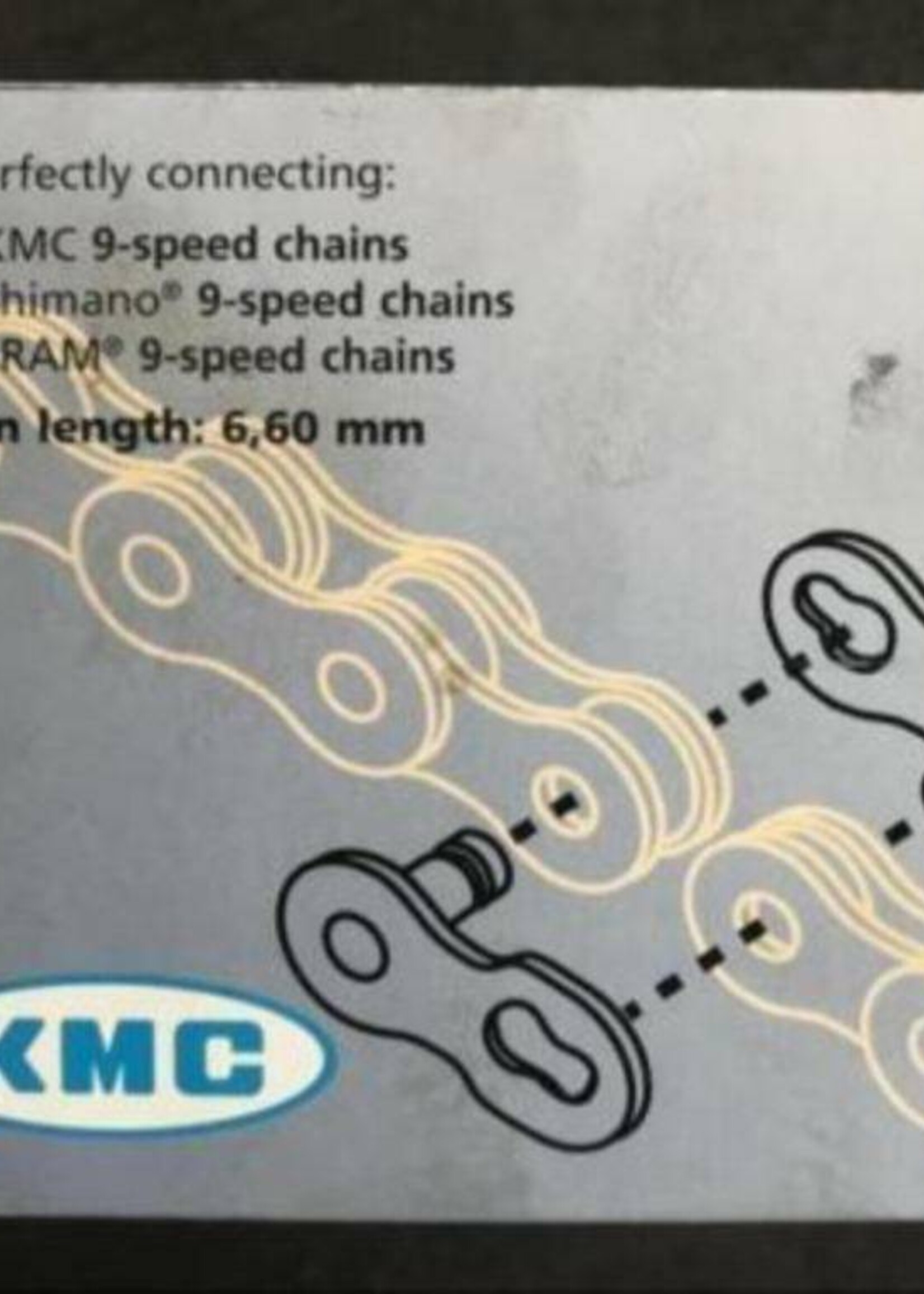 KMC KMC missing link 9-speed ketting herbruikbaar zilver