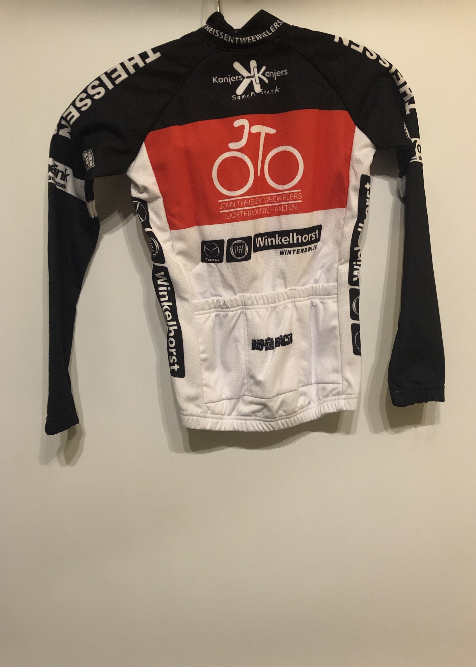 Bioracer Bio Racer fietsshirt maat 128, lange mouw.