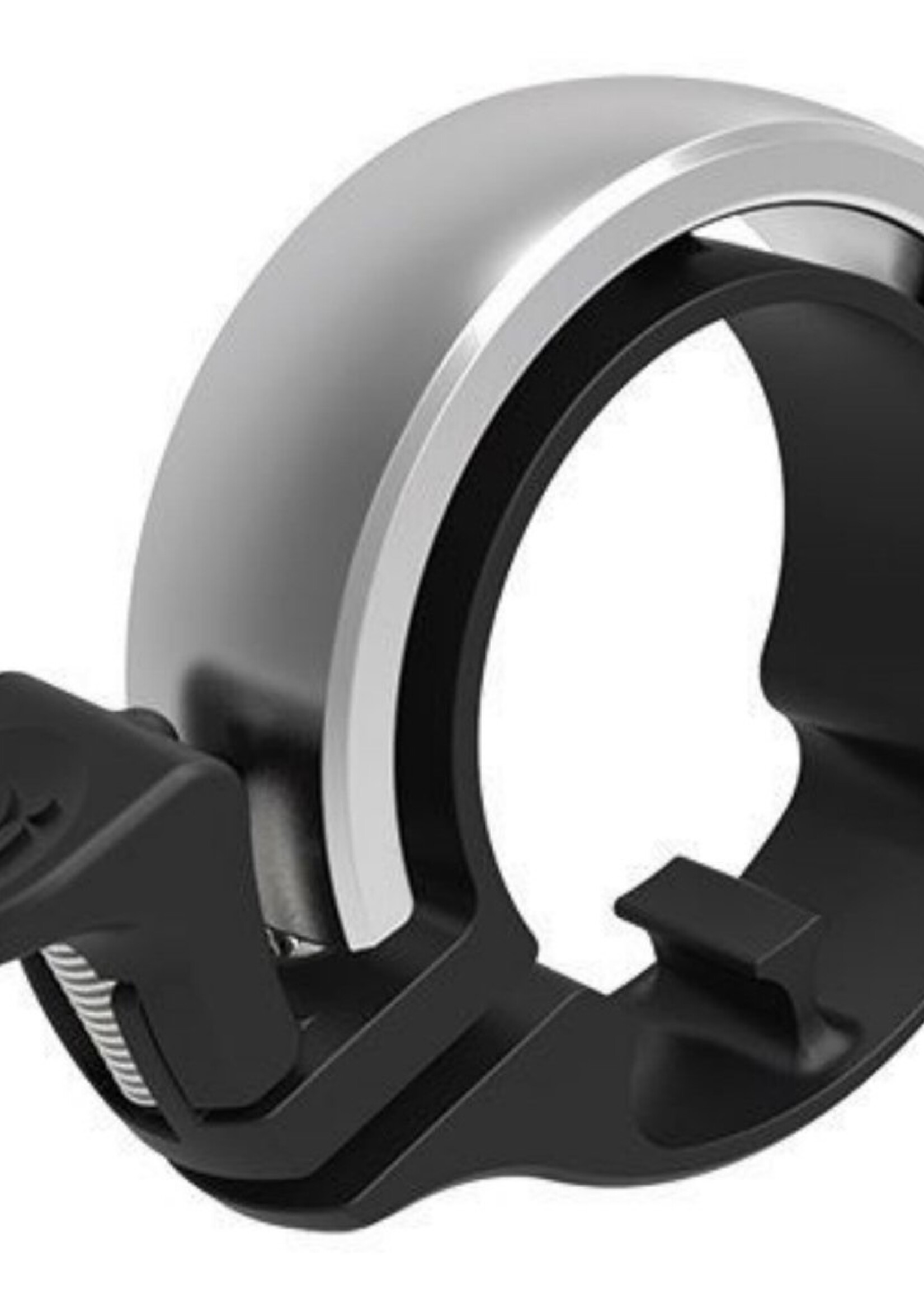 KNOG Knog Oi Fietsbel zilver, model  diameter 23,8 - 26, 31,8 mm