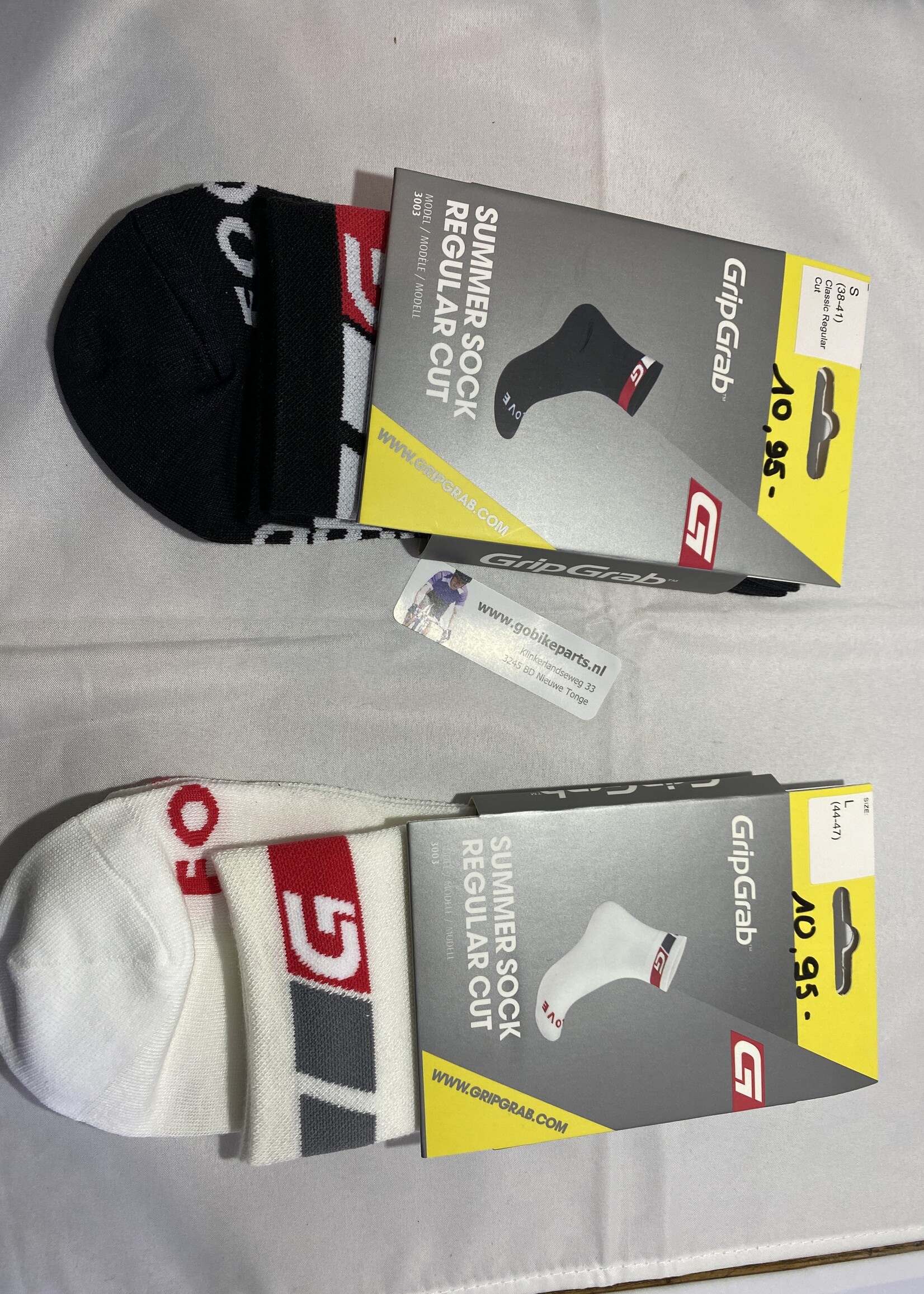 GripGrab GripGrab Classic regular Cut Coolmax Zomer sok zwart of wit