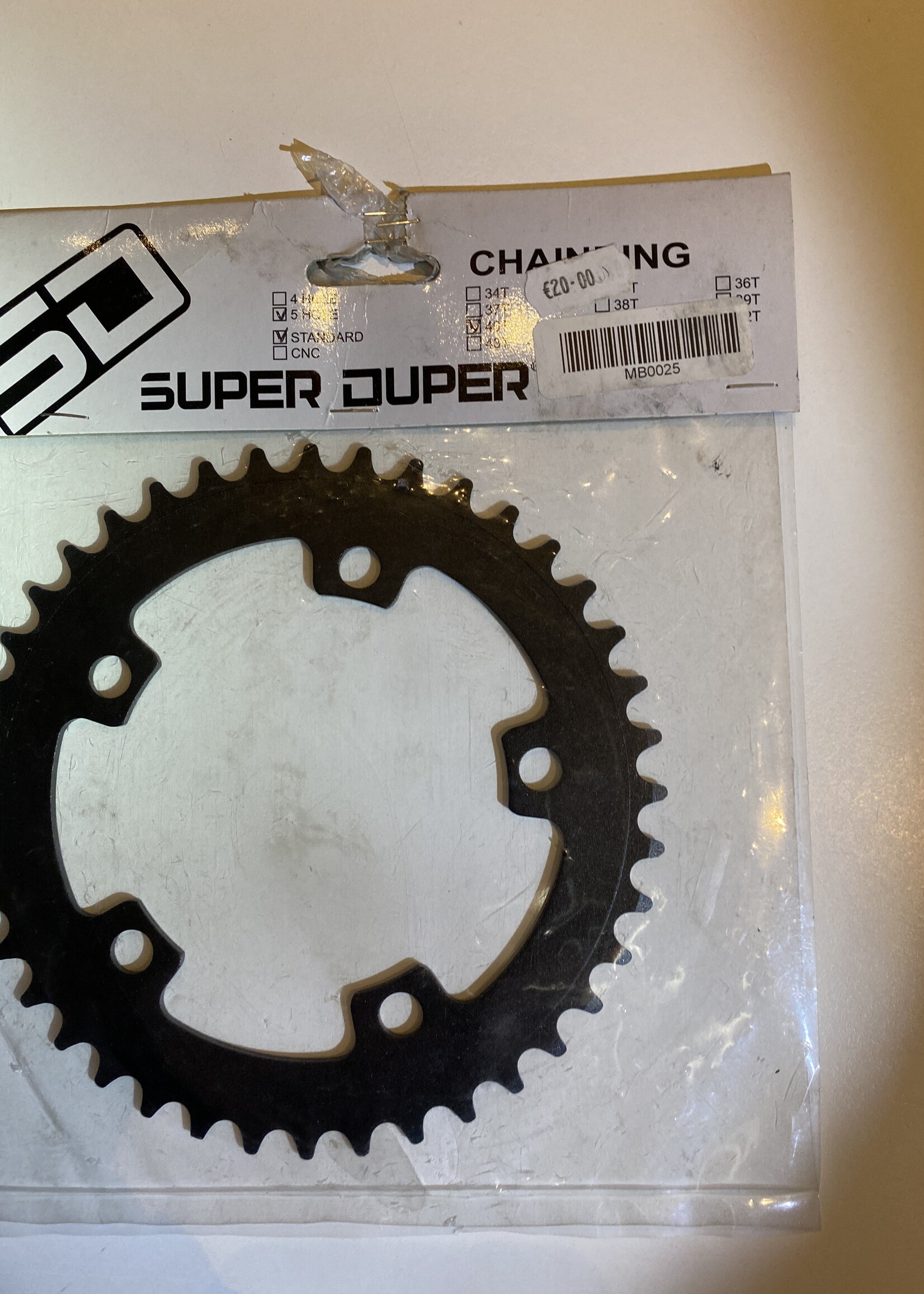 Super Duper BMX Tandwiel Super Duper 5 Arm 40t Zwart