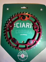 Ciari Ciari Corona 5-Bouten Race BMX Chainwheel 40t silver-red