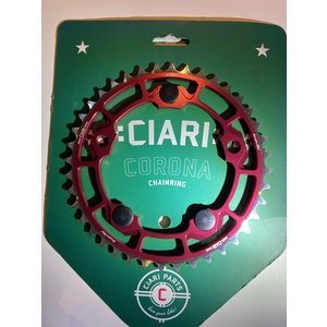 Ciari Ciari Corona 5-Bouten Race BMX Chainwheel 40t silver-red